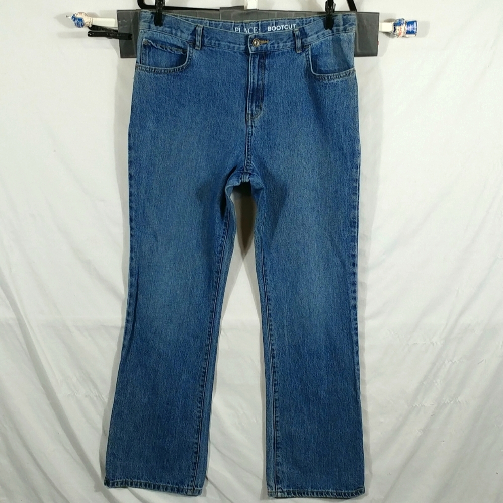Place Jeans Women Blue Bootcut Quality Preppy Y2K Designer Jeans Plus Size 18 H